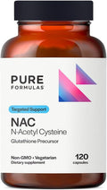 PureFormulas N-Acetyl-L-Cysteine - NAC Supplement Capsules 900mg NAC Antioxidant Glutathione Precursor - Detox + Workout Recovery and Immune Support - Non-GMO + Vegetarian Supplement -120 Capsules