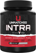 Unmatched Intra Workout Powder | Carbohydrate Electrolyte L-Glutamine &amp Vegan EAA Mix | for Hydration &amp Endurance | Natural Flavors &amp Sweeteners | 20 Servings (Unflavored)