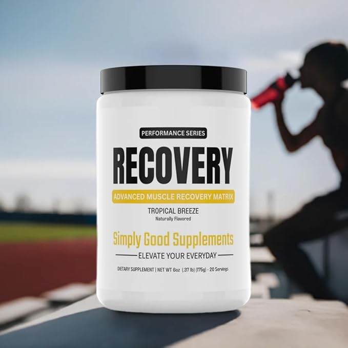 Recovery Post-Workout Powder – Muscle Recovery &amp Protein Synthesis Support – Clean Formula with BCAAs – 20 Servings