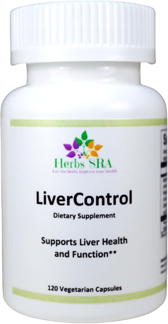 LiverControl Liver Support Supplement with Burdock Root Papaya Seed &amp Choline – Supports Liver Health and Function – 120 Vegetarian Capsules