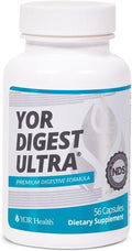 YOR DIGEST ULTRA - Digestive Enzymes for Bloating &amp Digestion Gut &amp Digestive Health Max Strength Instant Relief Gentle 15 Plant-Based Enzymes Vegan Gluten-Free Helps Digest Large Meals