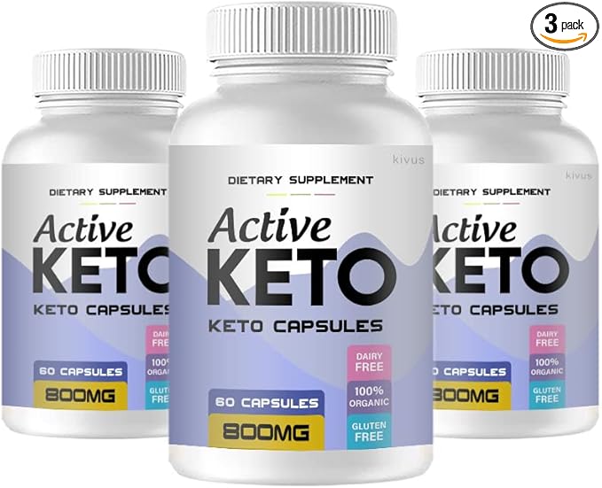 kivus Active Keto - Active Keto Capsules (3 Pack 180 Capsules)