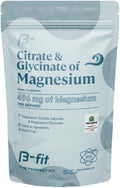 B-FIT B Magnesium Glycinate &amp Citrate - Supports Sleep and Muscle Recovery - Vegan - 496 mg -220 Capsules - 2 Month Supply