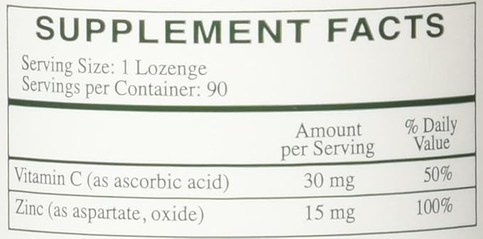 Rx Vitamins Zinc Lozenges 90 Lozenges