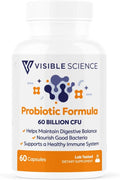 Probiotic Formula – Probiotic Strains – Gut Digestive &amp Immune Health Support – 60 Billion CFU Capsules 60ct