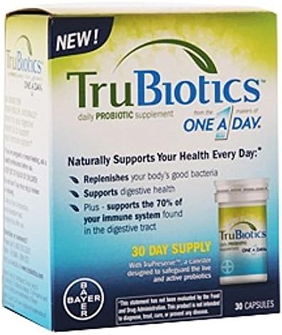 TruBiotics Daily Probiotic Supplement Capsules 30 Capsules (Value Pack of 3)