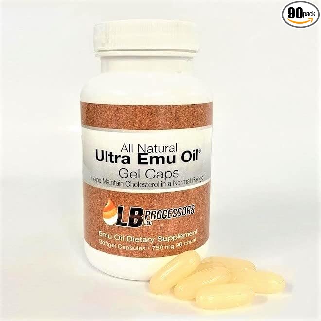 LB Processors All Natural Ultra Emu Oil Gel Caps 90/750mg