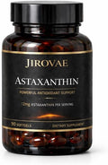 Astaxanthin 12mg 90 Softgels | Powerful Antioxidant Support from Haematococcus Pluvialis Microalgae | Supports Skin Eye &amp Cellular Health | 3-Month Supply
