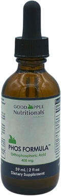 Phos Formula | Nausea | Supports Bone Health | Phosphorus Liquid Supplement with Dropper | 2 fl oz