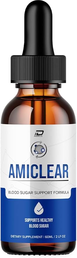 Amiclear Drops Healthy Formula - Dietary Supplement Drops - Extra Strength Amiclear Liquid Drops Grape Seed Amiclear Drops Reviews (1 Pack - 60 ML)