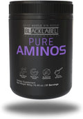 BLACKLABEL Supplements Pure AMINOS Essential Amino Acids Grape Crush 31 Servings – Vegan Post-Workout Recovery Powder – Low Calorie Amino Acid Supplement for Muscle Support and Performance