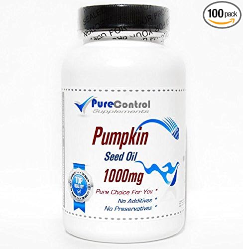 Pumpkin Seed Oil 1000mg Emulsified Dry // 100 Capsules // Pure // by PureControl Supplements