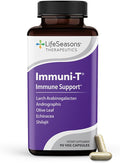LifeSeasons Immuni-T - Immune Support Supplement - Immunity System Booster - Natural Cold &amp Flu Relief - Elderberry Echinacea Andrographis Arabinogalactans &amp Olive Leaf - 90 Capsules