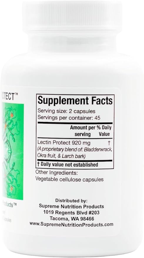 Supreme Nutrition Lectin Protect 90 Pure Herbal Combination Vegetarian Capsules