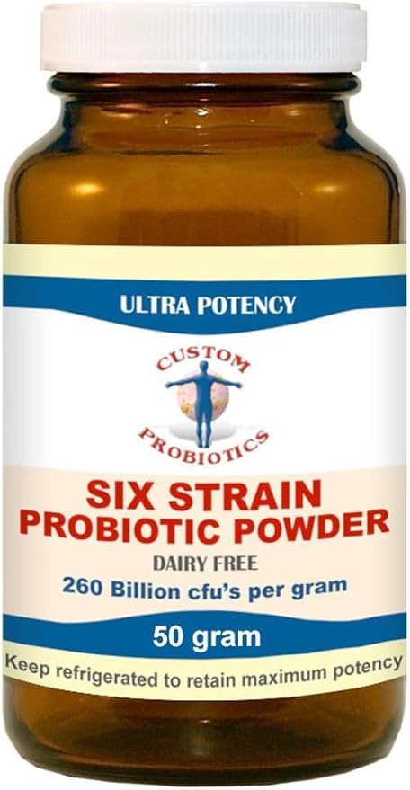 Custom Probiotics Six Strain Probiotic Powder 50 Gram