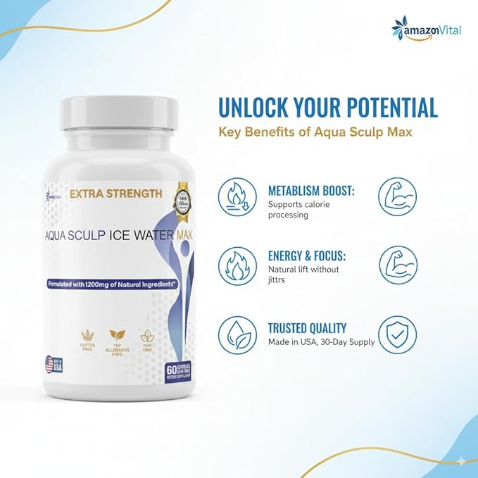 Aqua Sculpt Ice Water Max 60 Capsules 30 Day Supply (2)