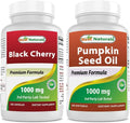 Best Naturals Black Cherry 1000 Mg &amp Pumpkin Seed Oil 1000 mg