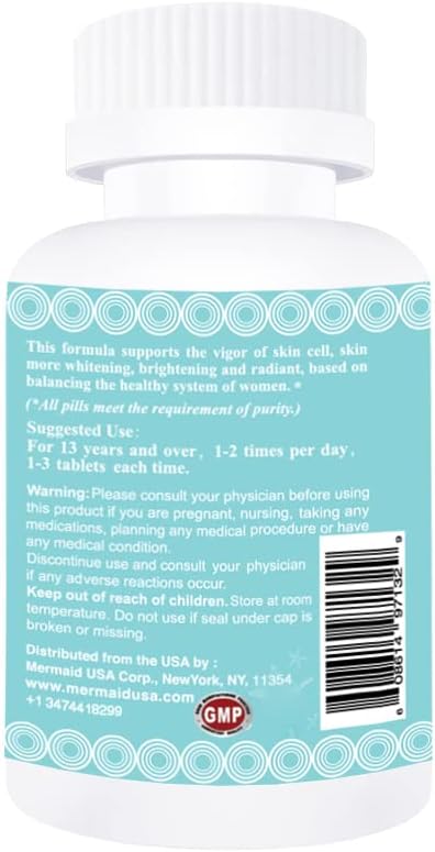 M.U Magic Whitening Pills for Skin - Supplement -3 Times Better Than glutathione - Focus on Clear Glossy Brightening and Smoothy Skin Support - Dark Spot Remover Acne &amp Acne Scar Remover - Non GMO