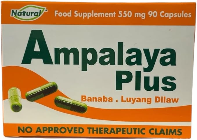 Generic Ampalaya Plus 550 mg 90 Capsules - with Banaba Luyang Dilaw &amp Bittermelon
