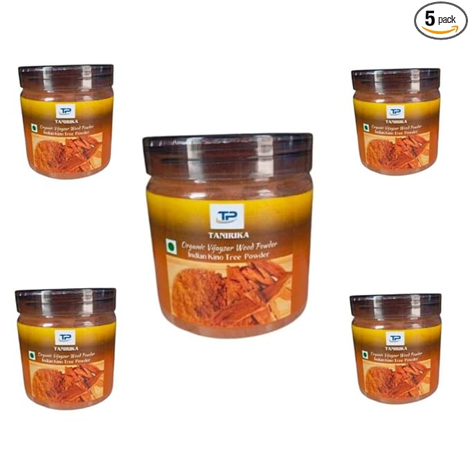 Tanirika Vijaysar Organic Wood powder/ / (5 * 200 GMS) 1 KG || 100% natural