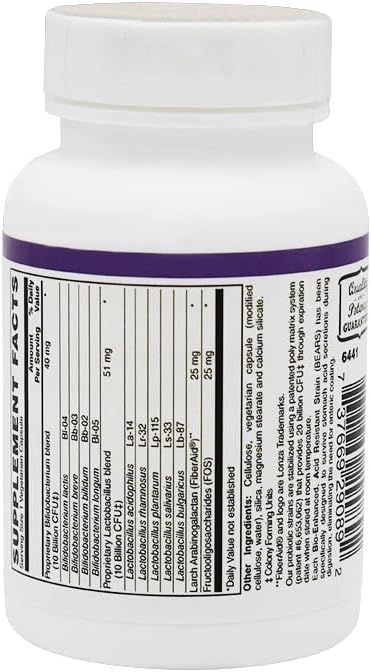 BariatricPal Probiotic 20 Billion CFU Gastrointestinal &amp Immune Health Capsules (30 Count)