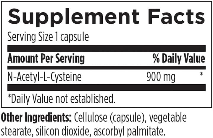 PureFormulas N-Acetyl-L-Cysteine - NAC Supplement Capsules 900mg NAC Antioxidant Glutathione Precursor - Detox + Workout Recovery and Immune Support - Non-GMO + Vegetarian Supplement -120 Capsules