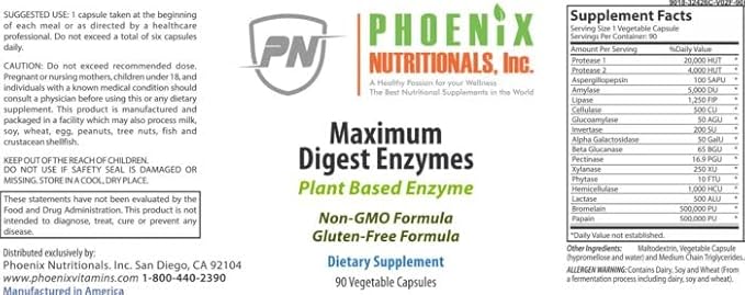 Maximum Digestive Enzymes ratio potency and bio-availability ELIMINATING GAS BLOATING INDIGESTION and ACID REFLUX whole enzymes and enzyme precursors designed to support enzyme production