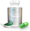 Boost Concentration Memory and Energy with Premium Selenium + Spirulina - Premium Antioxidant Supplement for Brain Function - 60 Day Supply (60 Capsules) - (1-Pack)