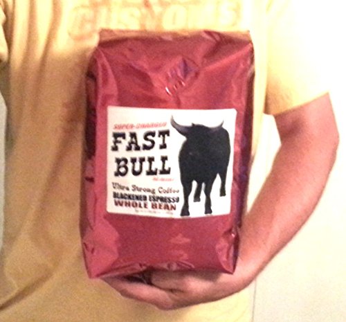 Fast Bull Smooth Crema Espresso 5 LBS - Whole Bean Coffee 5 Pound Bag Strongest Coffee