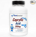 Caprylic Acid 350mg // 200 Capsules // Pure // by PureControl Supplements