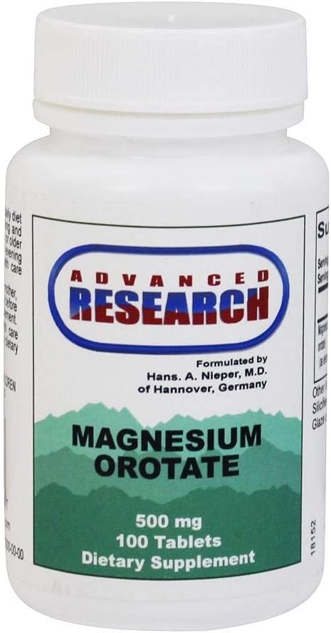 Dr. Hans Nieper Magnesium Orotate Tablets 500 Mg 100 Count