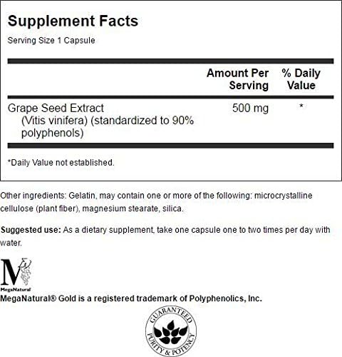 Swanson HERB Grape Seed EXT STD 500MG 60 Cap
