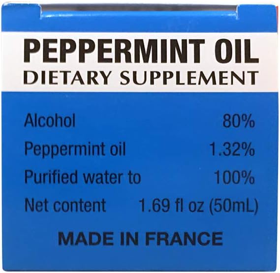 Ricqles Peppermint Oil Dietary Supplement (Supports Healthy Digestion Intestinal Comfort) (1.69 fl. oz) (3 Bottles)