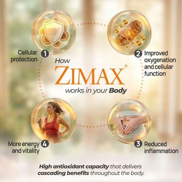 ZIMAX Super ANTIOXIDANT - 100% Natural - High Absorption Curcumin Rosemary Extract Grape Seed Extract Olive Leaf Extract ORAC 3451770 (Canister) 90 Grams (1-Pack)