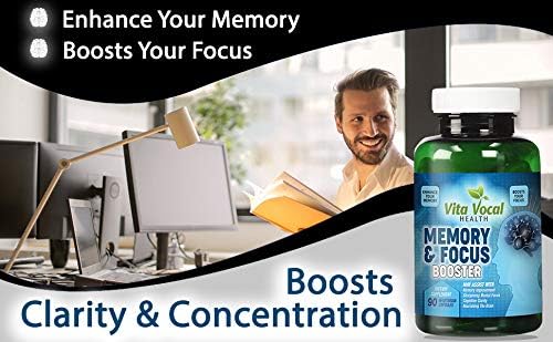 VITA VOCAL Premium Memory Focus Supplement Boosts Clarity and Concentration | Brain Booster