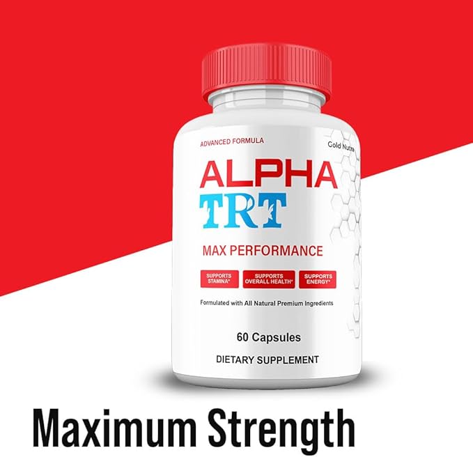 Alpha TRT Pills Maximum Strength Supplement AlphaTRT Capsules Advanced Premium Formula Vitamin Pills (2 Pack)