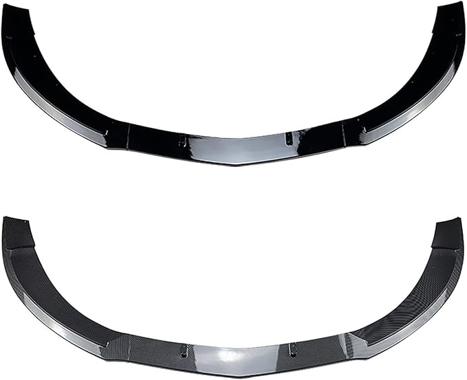 Compatible with Mercedes-Benz CLA-Class C117 CLA200 260 CLA45 AMG 2013-2015 Front Bumper Spoiler Lip Car Lower Body Kit SplitterCarbon Fiber Look normal