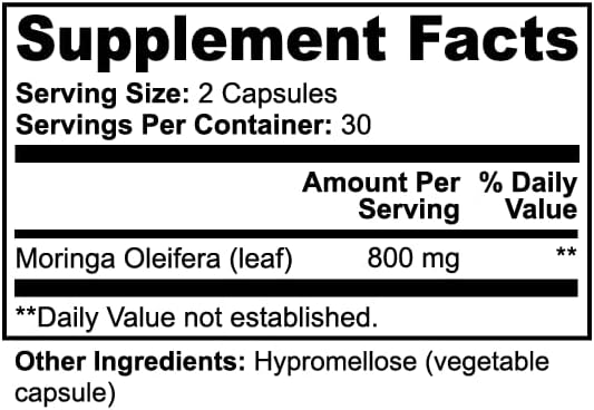 ShubhVita Moringa Pure | Vegan Capsules | 60 Count