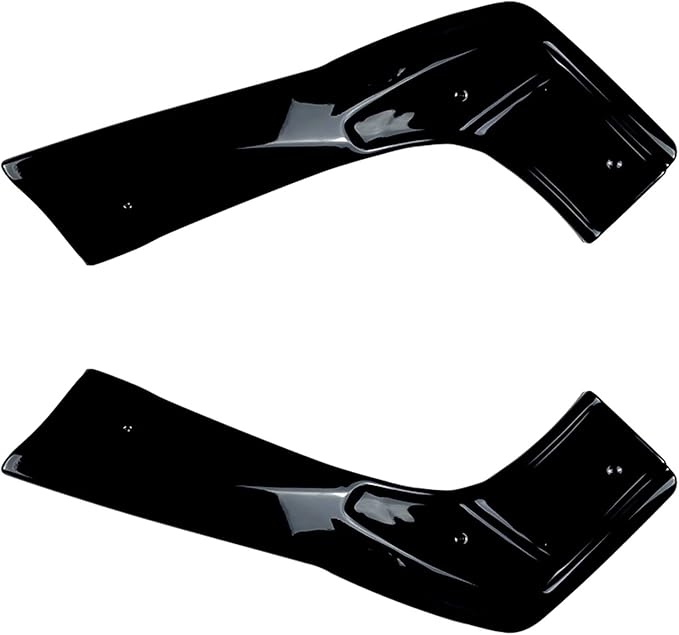 Compatible for Mercedes Benz CLA Class C118 CLA35 CLA45 AMG 2020 - Up Rear Bumper Side Splitter Spoiler Lip Cover Trim by Gloss Black