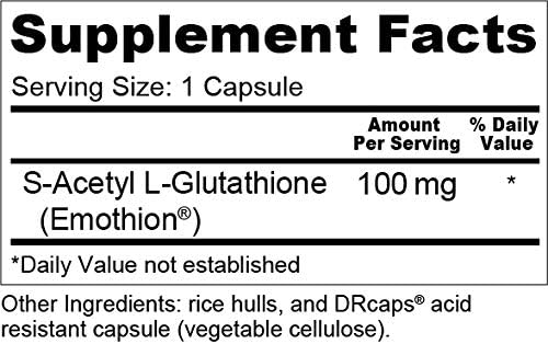 Wellness Resources Glutathione Ultra Supplement - Bioavailable S-Acetyl L-Glutathione (SAG) - Antioxidant Detox &amp Cellular Health Immune Support - High Absorption Non-GMO Gluten-Free 90 Capsul