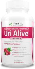Uri Alive Extra Strength Urinary Support Supplement for Urinary Tract Bladder Gut Flora and Immune System Health (60 Count (Pack of 1))