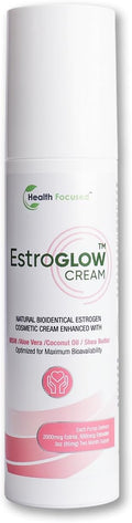 JJ Smith EstroGlow - Bioidentical Estrogen Cream for menopause &amp post-menopause relief. Targets hot flashes night sweats mood and skin hydration while supporting hormone balance - (3oz)