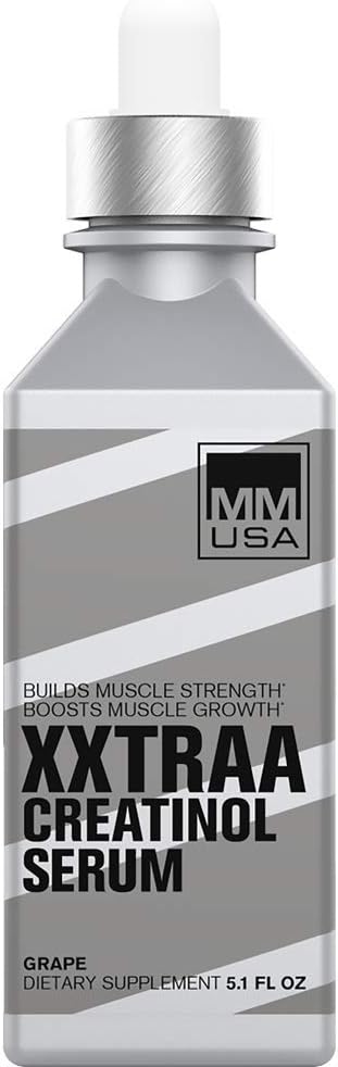 MMUSA XXTRAA Stable Creatine Serum for Bodybuilding &amp Powerlifting. Boosts Muscle Mass Strength Energy &amp Endurance. Speeds Recovery Reduces Lactic Acid. with Joint Support. Grape 5.1 Fl Oz