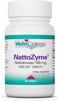 Allergy Research Group NutriCology NattoZyme 100 mg - Supplement to Support Healthy Circulation - Delivers 100 mg Nattokinase NSK-SD from Fermented Soybeans per Serving - 60 Servings - 60 Softgels