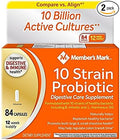 Members Mark 10 Strain Probiotic (84 Count) (2 Pack)