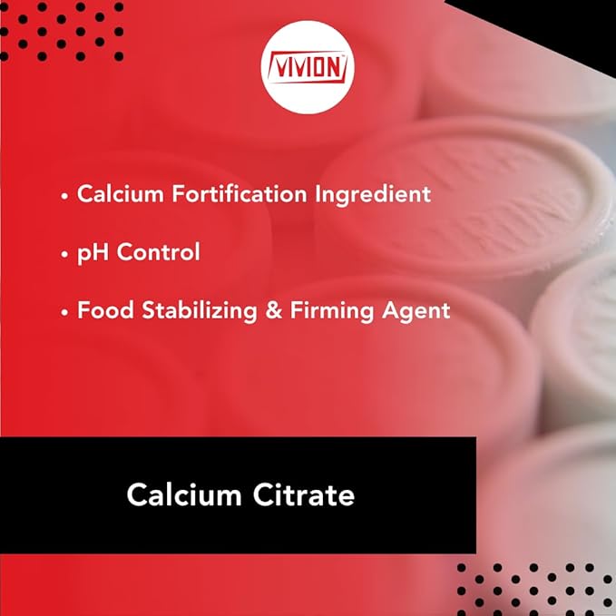 Calcium Citrate Powder USP - 1 kg (2.2 lb) - Pure Vitamin Supplement Ingredient &amp Natural Antacid - Anticaking Agent Tablet Capsule Excipient