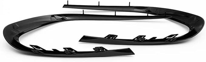 Front Bumper Lips Canards SplittersCompatible For Mercedes CLA Class 2016-2018 Facelifted CLA45 &amp Sport Models