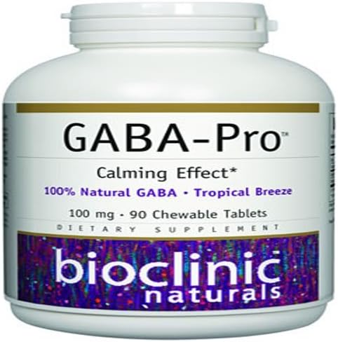 GABA - Pro - Natural 90 Chewable Tablets by Bioclinic Naturals