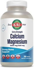 KAL Extra Strength Calcium Magnesium Tablets 250 Count