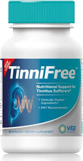 Tinnitus Relief Formula - Tinnifree with Clinically Studied Ingredients. Powerful Effective Formula to Improve Inner Ear Circulation &amp Help Stop Ringing in the Ears  ENT Recommended. 60 ct.